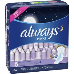 Toallas sanitarias Always Maxi