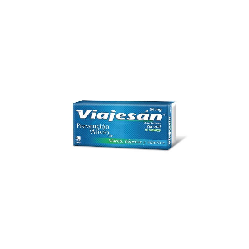 Viajesan 50 mg x 10 Tab Calox