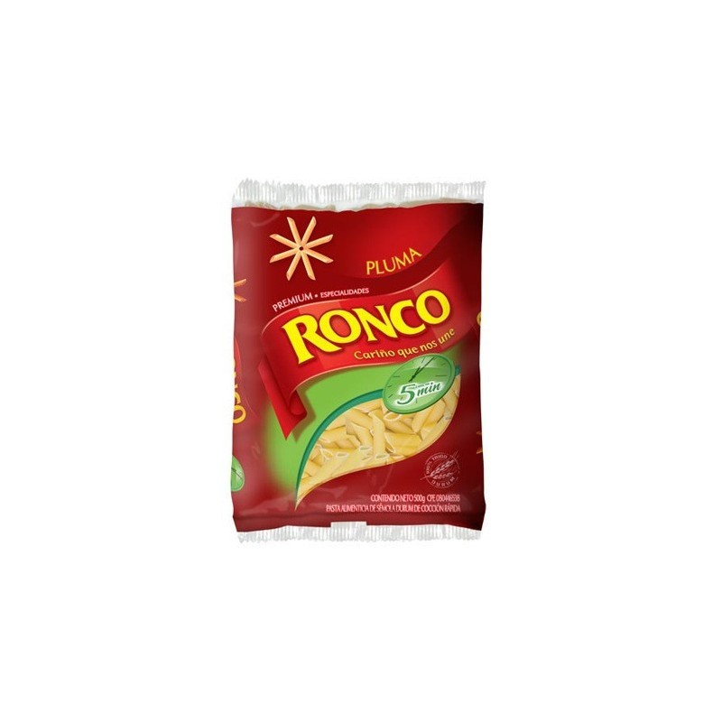 Pasta Plumitas Ronco 500 Grs