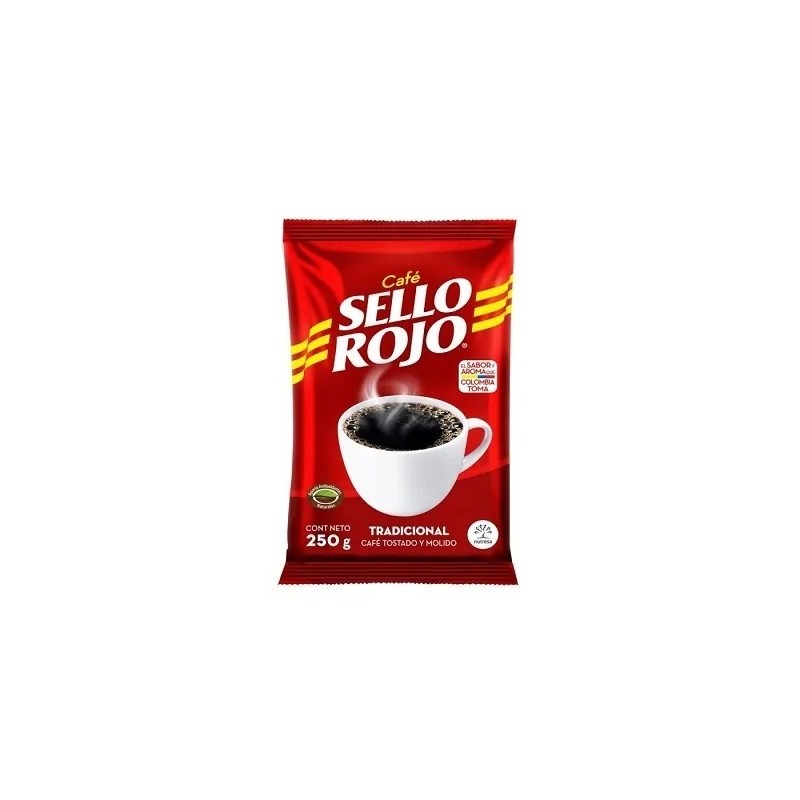 Café en polvo Sello Rojo 250 Grs