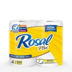 Papel higiénico Rosal Plus 600 (h) amarillo