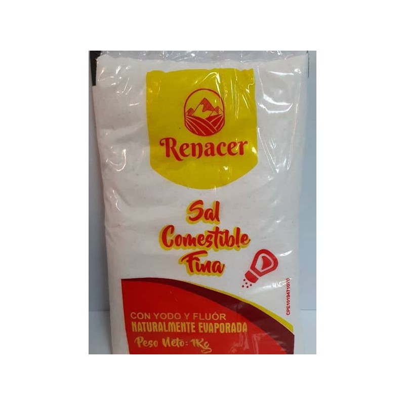 Sal Refinada Renacer 1kg
